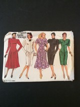 Vogue Sewing Pattern 1761 8 10 12 Dress Uncut 5 Style Knee Length Short ... - $10.50