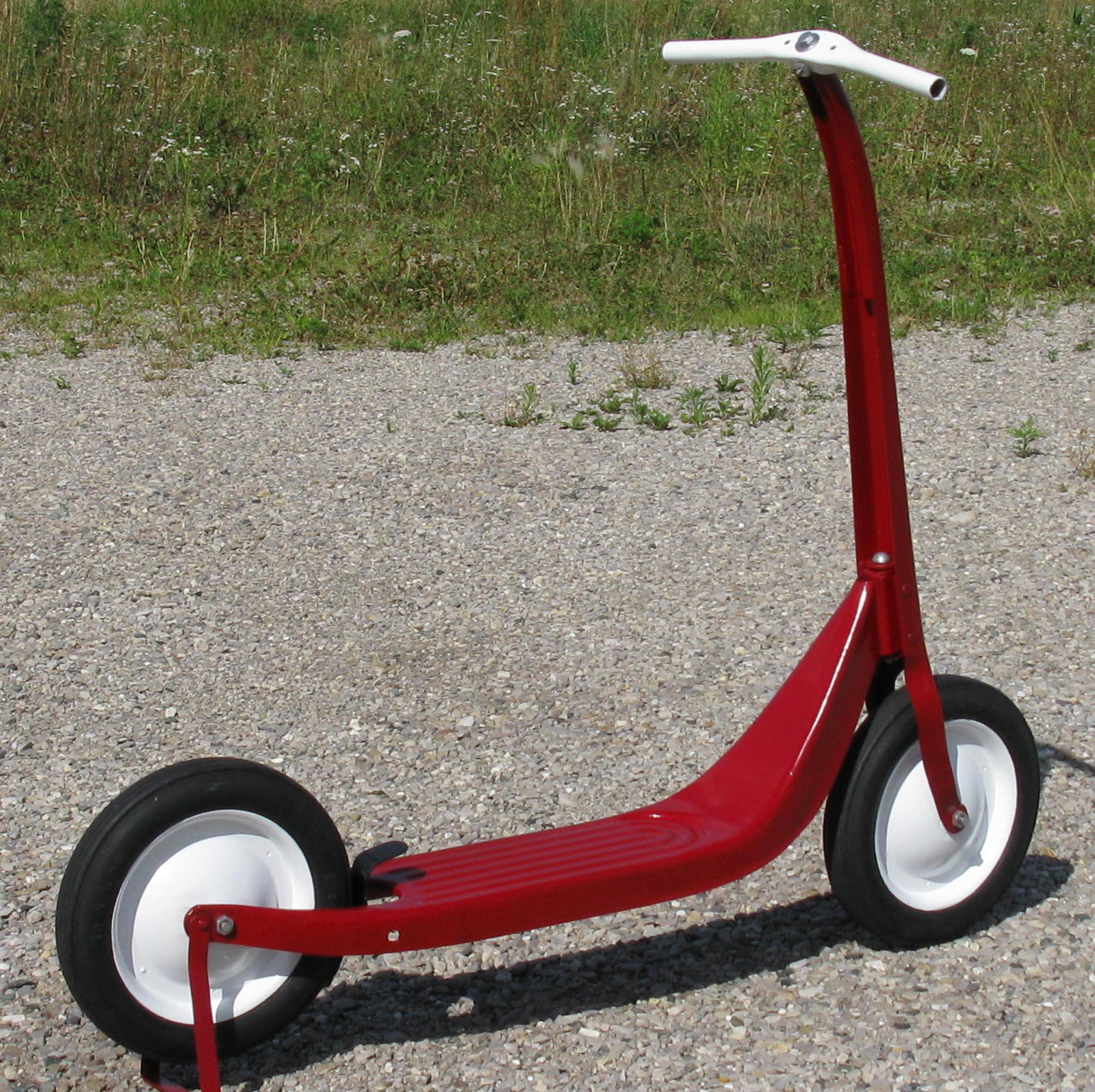 Vintage 1950's Child's Steel Red Scooter Completely Restored Scooters