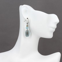 Silpada Sterling Silver EVENING TIDE Blue Glass Quartzite Dangle Earring... - $34.95
