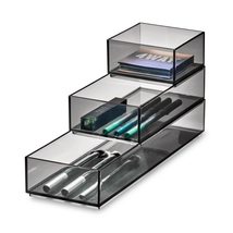 iDesign The Sarah Tanno Collection Plastic Cosmetics and Palette Organizer, Made image 1