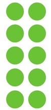 2" Lime Green Round Color Coded Inventory Label Dots Stickers - $3.99+