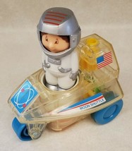 Vintage 1988 Playskool Go Go Gears Moon Shuttle With Astronaut Working Gears - $19.60