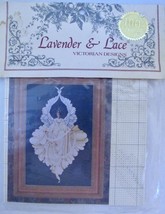 NEW Lavender &amp; Lace Peace Angel Counted Cross Stitch Pattern Victorian D... - $6.99