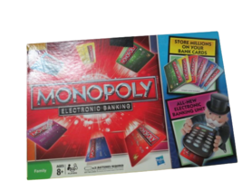 Monopoly Electronic Banking Edition Board Game Debit Credit Cards Comple... - $20.79