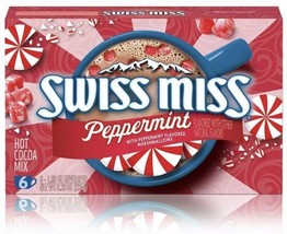 Swiss Miss Peppermint Hot Cocoa Mix Chocolate 6-Envelope 1 Box - $12.99
