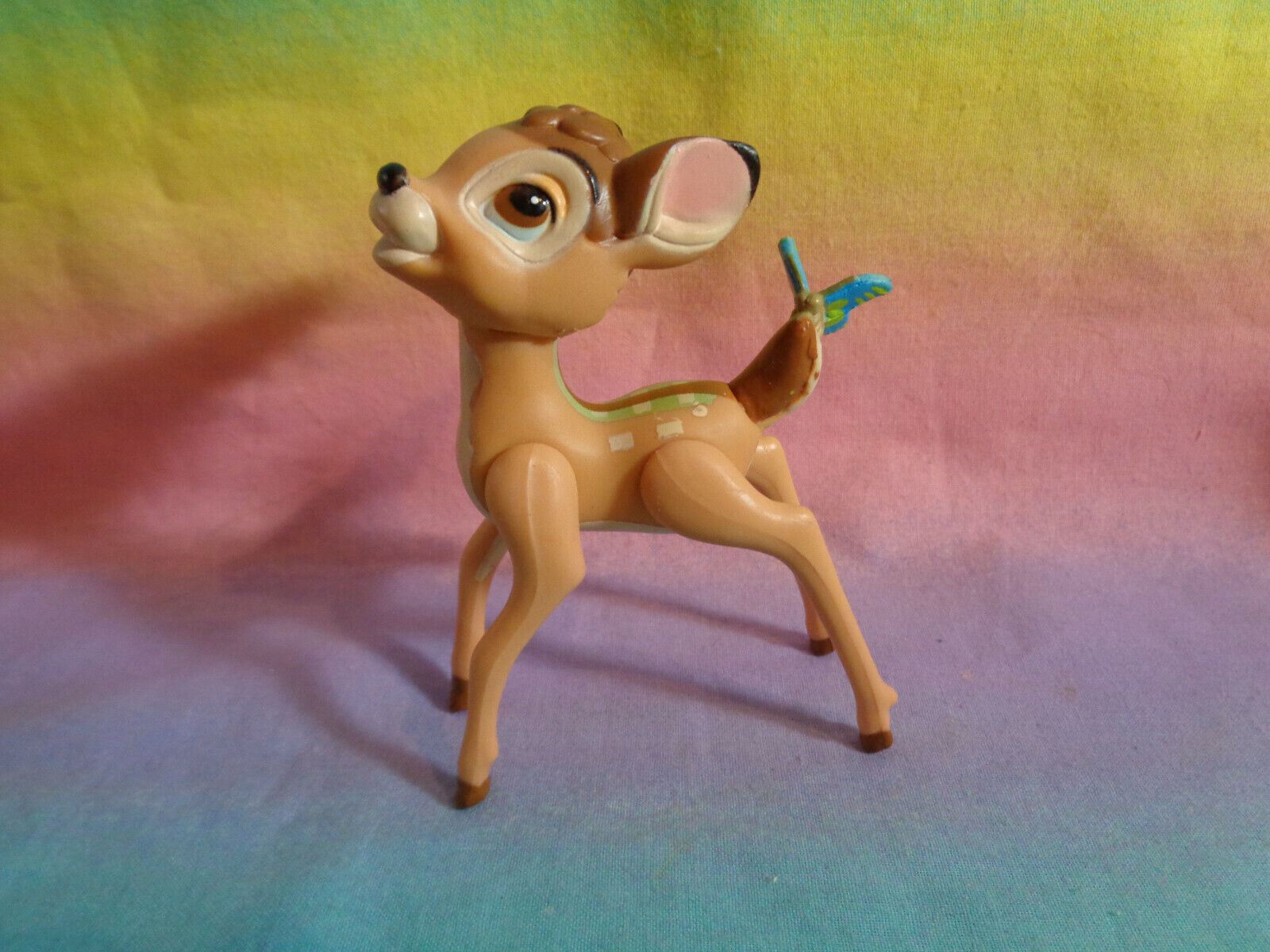 Vintage 1988 McDonald's Disney Bambi Poseable PVC Figure - Fast Food