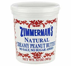 Zimmerman&#39;s Natural Creamy Peanut Butter 32 oz. Tub - $47.99