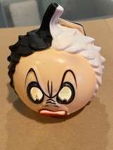 Disney Halloween Cruella Deville Light Up Pumpkin Head 3.5&quot; *NEW* bbb1 - $14.99
