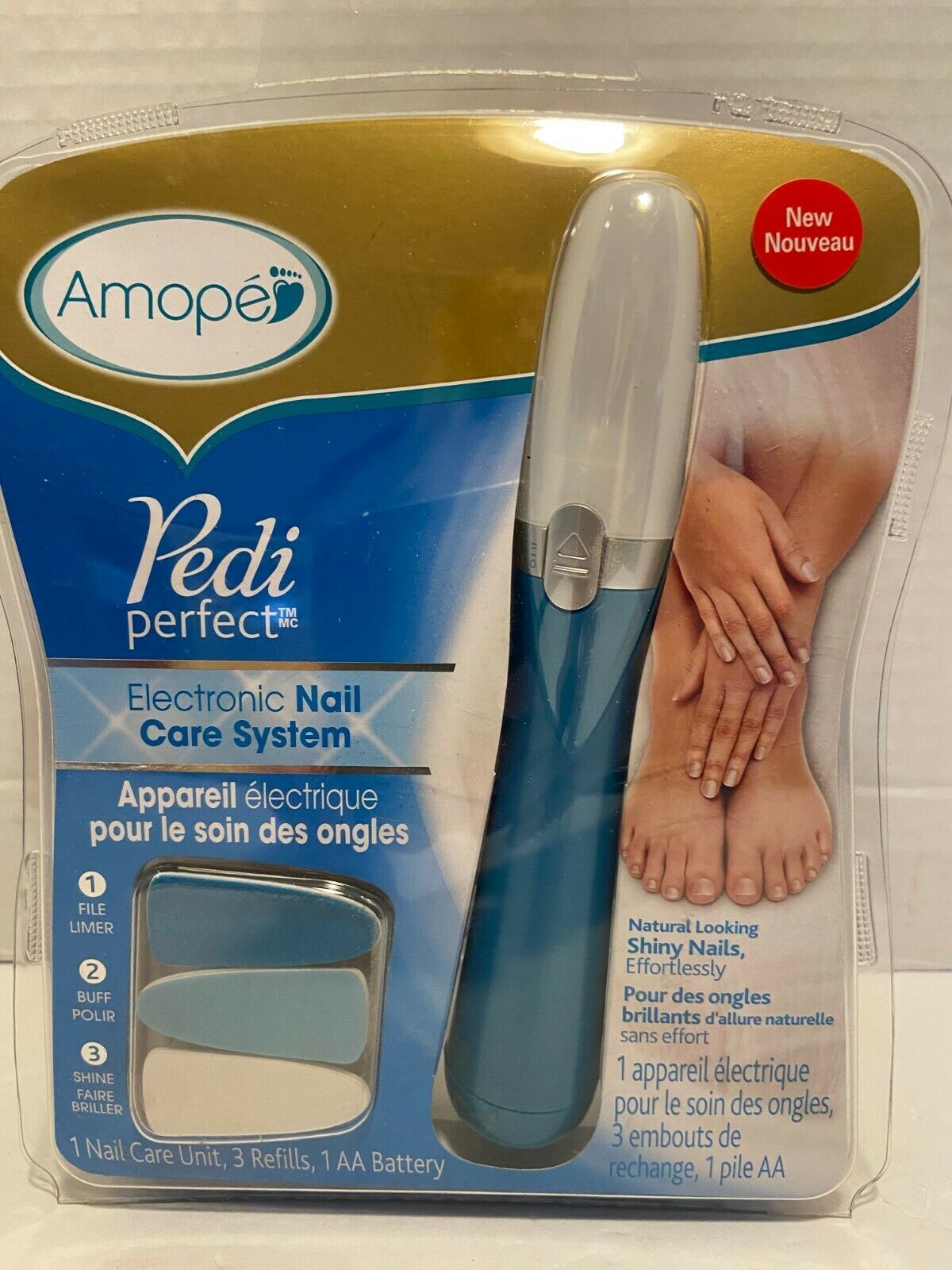 Amope Pedi Perfect Electronic Foot File Mixed Refills, 2 Count, Pedicures, Beauty & Health