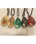 Real Sea Creature Pendant Necklace in Teardrop Shaped Resin - US Seller  - $13.99