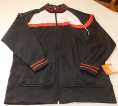 Boy&#39;s Champion L large Youth jacket zip up coat AJK V9036 Black Red Whit... - $20.58