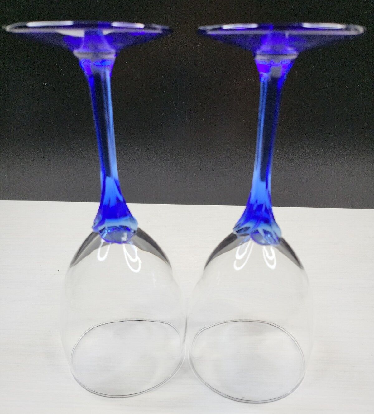 Pair of Purple Stem Martini Glasses - Set of 2 Libbey Domaine