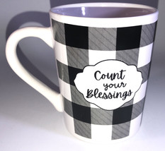 COUNT YOUR BLESSINGS-14oz Ceramic Coffee Cup Mug Hot Chocolate Office-NE... - $19.68