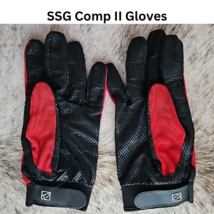 SSG Comp II Equestrian Riding Gloves Red Style 3900 Mens Large USED image 2