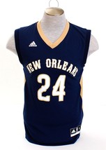 Adidas NBA New Orleans Pelicans Blue Hield Basketball Jersey Men&#39;s Small... - $51.97