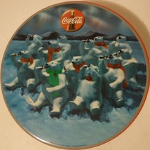 Coke Coca Cola Round Polar Bears Winter Scene Tin w/ Lid 1993 - $6.79