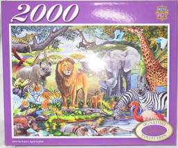 Master Pieces 2000 Piece Jigsaw Puzzle AFTER THE RAINS Noah&#39;s Ark them a... - $43.90