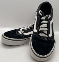 Vans Old Skool Black and White Low Skate Shoes Size 1 Youth  500714 Good Cond - $12.19