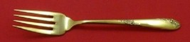 Sweetheart Rose Vermeil By Lunt Sterling Silver Salad Fork 6 1/2&quot; Gold - $98.01