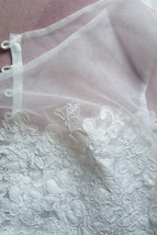 Sleeveless White Lace Crop Top Wedding Bridesmaid Lace Tops Custom Wedding Tops image 6
