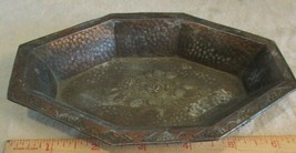 Vintage made in japan  Silver copper  Serving /candy Bowl  catch all  Ornate - $14.40