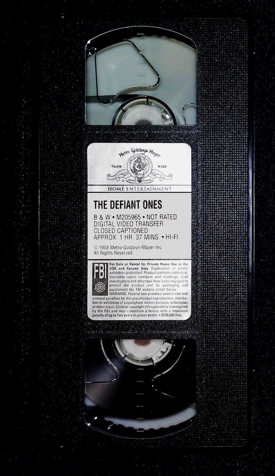 The Defiant Ones (VHS 1958, Vintage Classics) Tony Curtis, Sidney ...