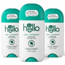 hello Sweet Coconut Deodorant With Shea Butter for Women + Men, 24 Hour Odor Pro