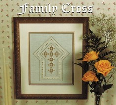Terry Capps The Family Cross Framed Piece Bookmark Hardanger Embroidery Pattern - $13.99