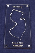State of New Jersey 6.5 x 2.9 1/4" Quilt Template- Acrylic - Inside Long Arm/Sew - $33.23