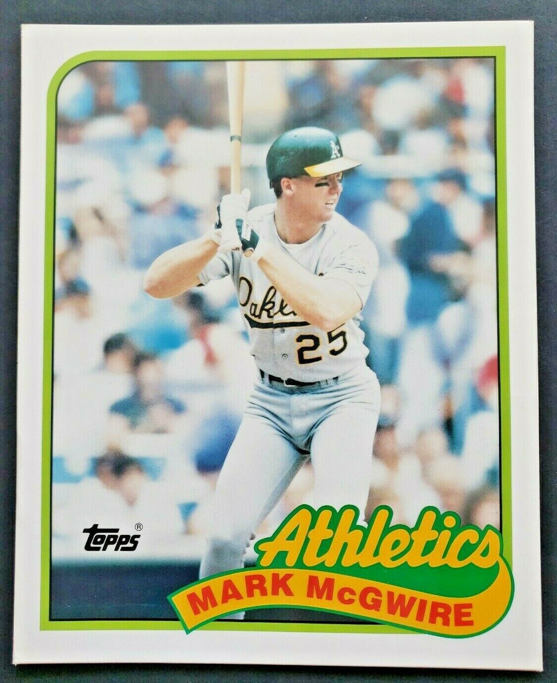 1989 Topps #70 Mark McGwire NM-MT Oakland Athletics - Under the