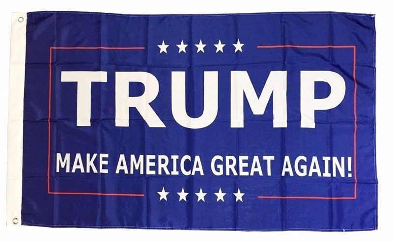 2 pcs President Donald Trump 3'x5' Yard Banner Flag - Make America ...