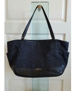 COACH Park Signature Carrie Tote Handbag. Black. F23297 EUC Ship Fast - $114.99