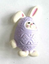 Avon Super Cute Easter Egg Bunny Rabbit Brooch vintage 1 3/4&quot; - $12.95