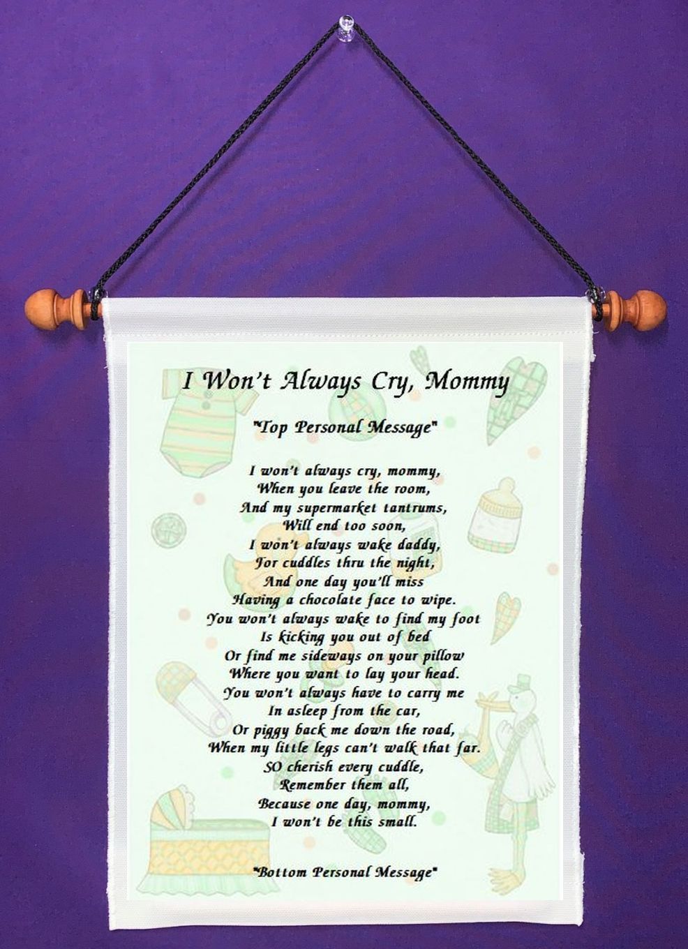 Primary image for I Won't Always Cry, Mommy (1107-1)