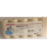 Office Depot® Brand 2-Ply Paper Rolls,2 3/4&quot; x 85&#39;, Canary/White,Pack Of... - $15.72