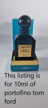 Tom Ford Portofino Perfume 10ml Glass bottle atomiser Spray - Brand New! AUTHENT - $26.99