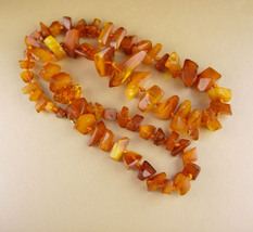 Vintage HUGE amber necklace - hand knotted - statement jewelry - BIG jew... - $950.00