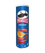 Pringles KETCHUP Potato Chips - 185g - Made in Belgium-FREE SHIPPING- - $11.87