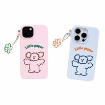 Little PaPer Puppy iPhone 14 iPhone 14 Pro Protective Silicone Case Cover image 1