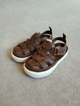 Osh Kosh B’gosh Kale Sandals Toddler Boys Size 6 Brown Machine Washable - $19.80