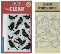 Hero Arts BIRD WORDS Clear Stamp and Die Combo set 26 pieces Hope Love Blessings - $21.99