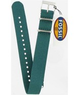 Fossil Man&#39;s 18mm Teal Nylon Watch Band AMS186  - $24.75