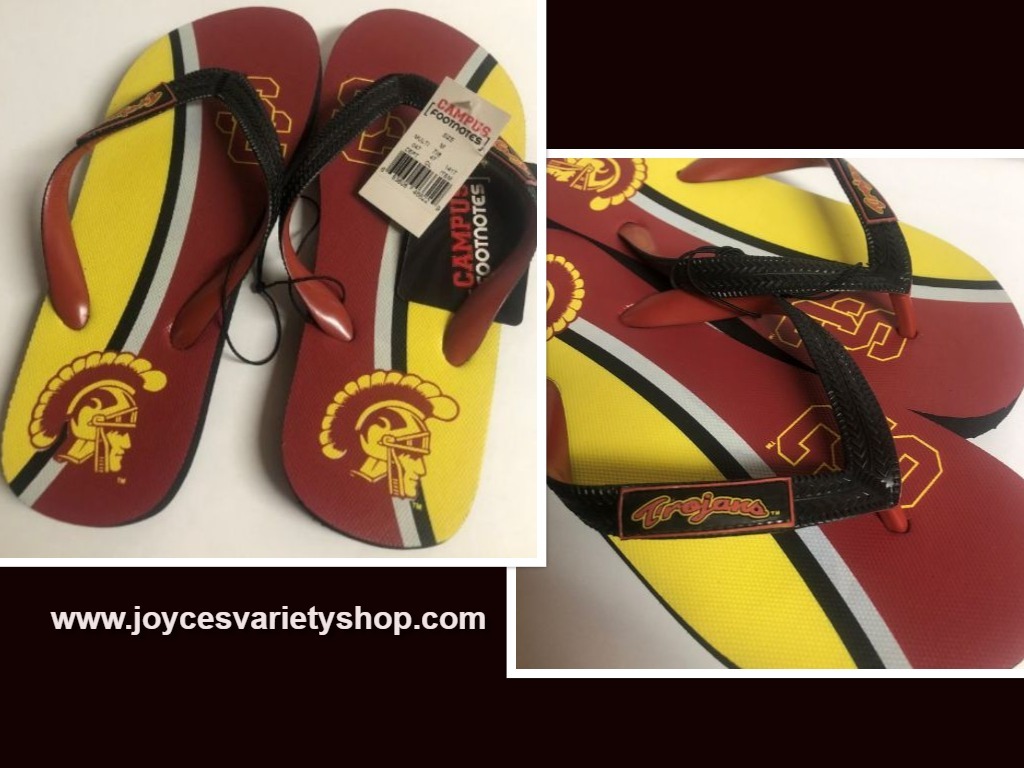 Primary image for USC So Cal University Trojans Women's Flip Flops Sandals Shoes Many Sizes
