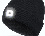 Unisex LED Beanie with Light, USB Rechargeable Flashlight Knitted LED Ha... - $21.51