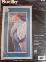 1996 Bucilla Counted Cross Stitch Kit &quot;Sleeping Newborn&quot; New Classic 7x16&quot; - $17.72