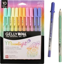 Brisk Learner 5 White Gel Pen - 5 Tip Sizes 0.5, 0.7, 0.8, 1.0