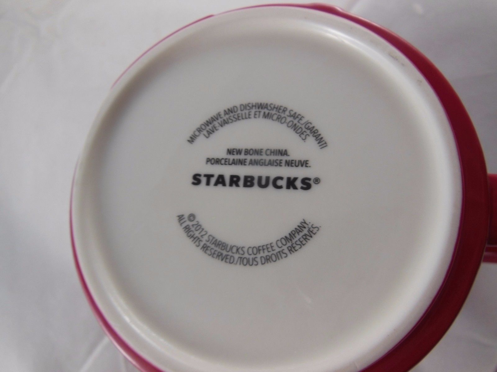 Starbucks Christmas Ceramic Cup with Plate 