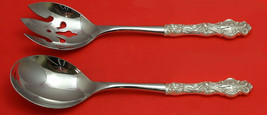 Irian by Wallace Sterling Silver Salad Serving Set 2pc HHWS Custom Made 10 1/2" - $204.04