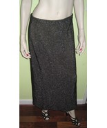 Vintage WOMEN&#39;S ORIGINS Glitter Sparkle Style Elastic Waist Long Skirt S... - $30.00