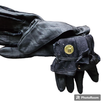 Black Leather Horse Riding Gloves Ladies Size B image 2
